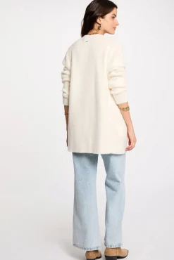 Cárdigan largo punto aterciopelado