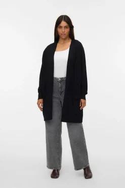 Cárdigan largo talla grande