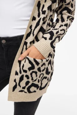 Cárdigan midi estampado de viscosa