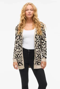 Cárdigan midi estampado de viscosa