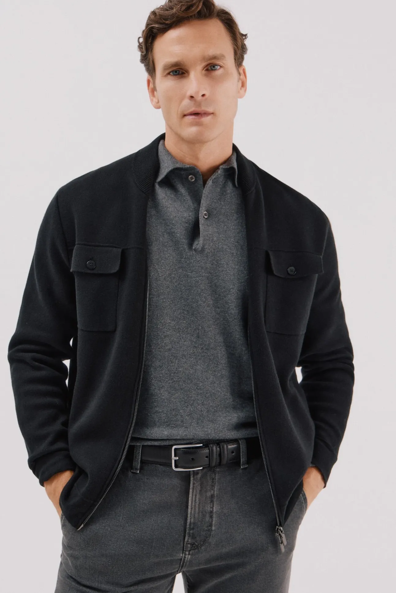 Cárdigan navidad punto algodón cierre cremallera