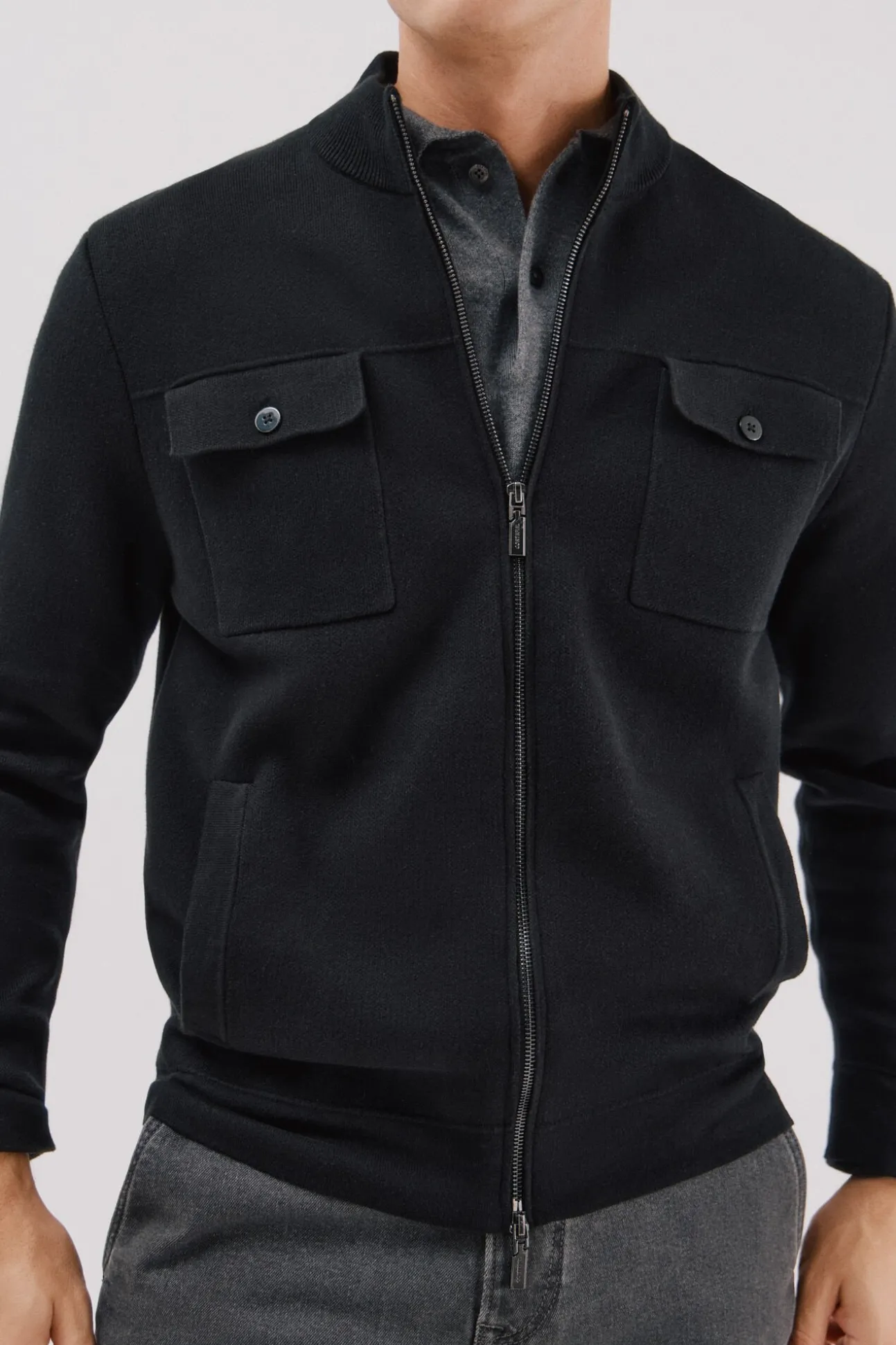 Cárdigan navidad punto algodón cierre cremallera