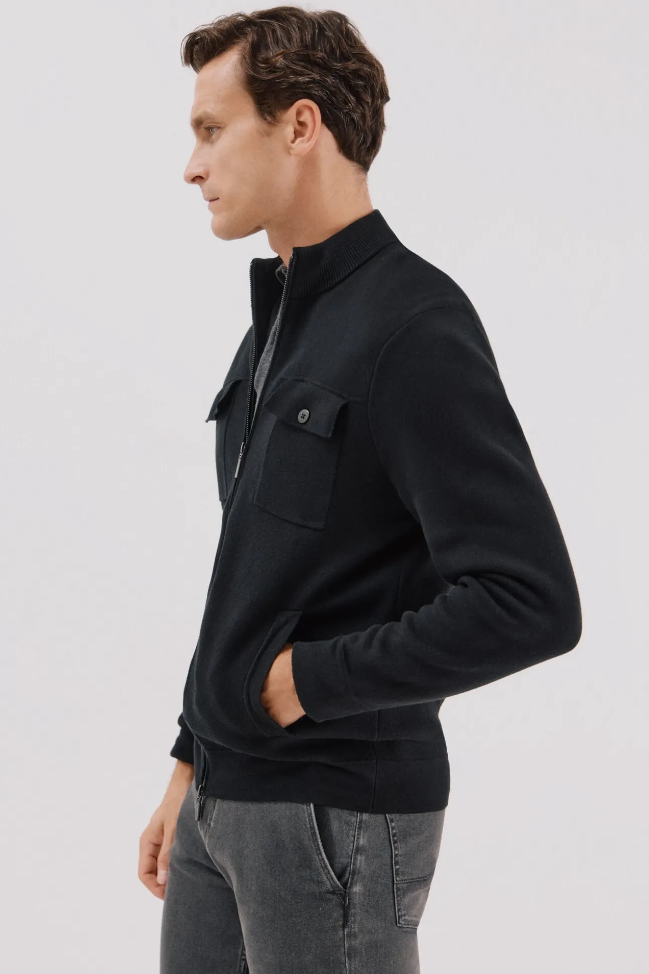 Cárdigan navidad punto algodón cierre cremallera