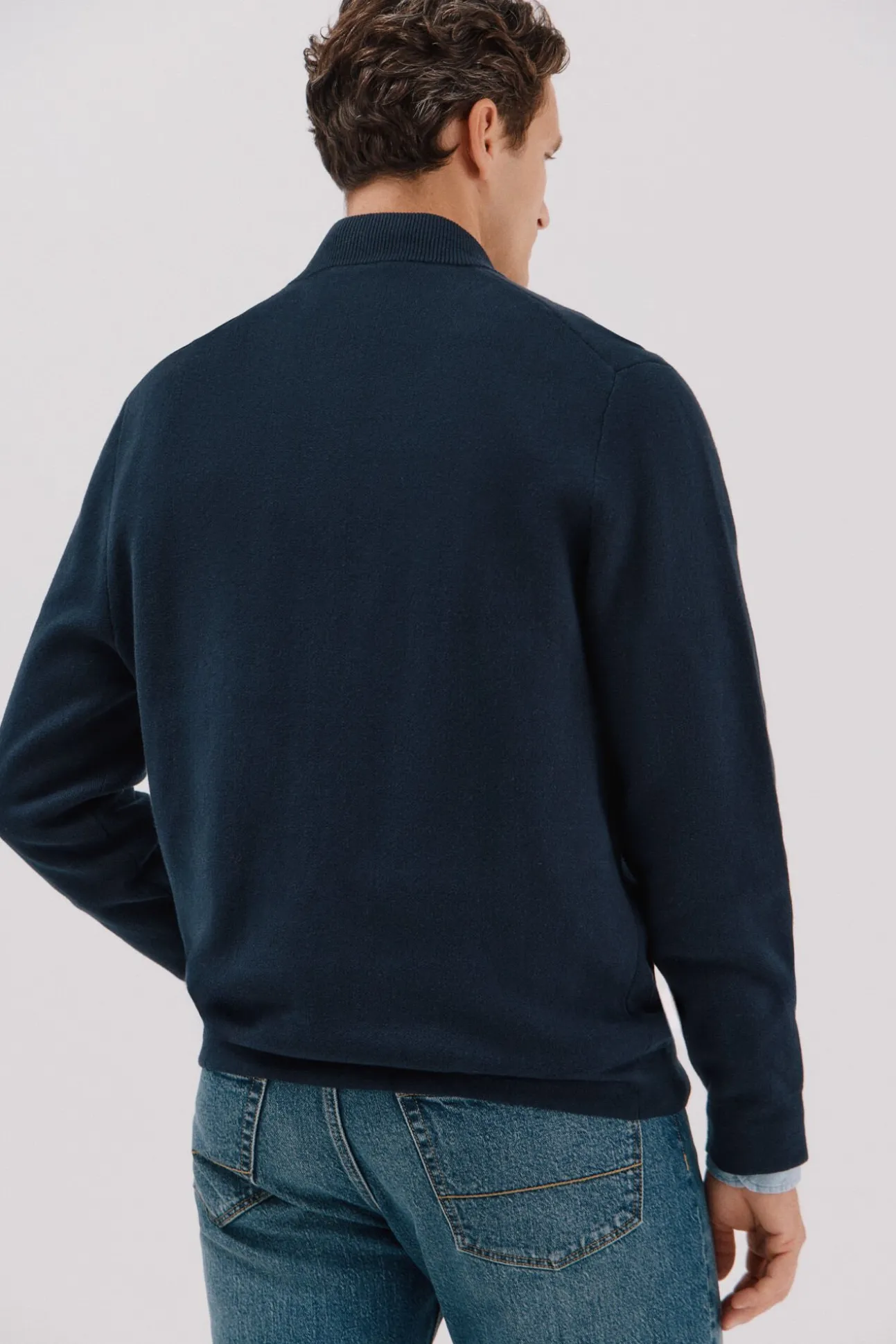 Cárdigan navidad punto algodón cierre cremallera