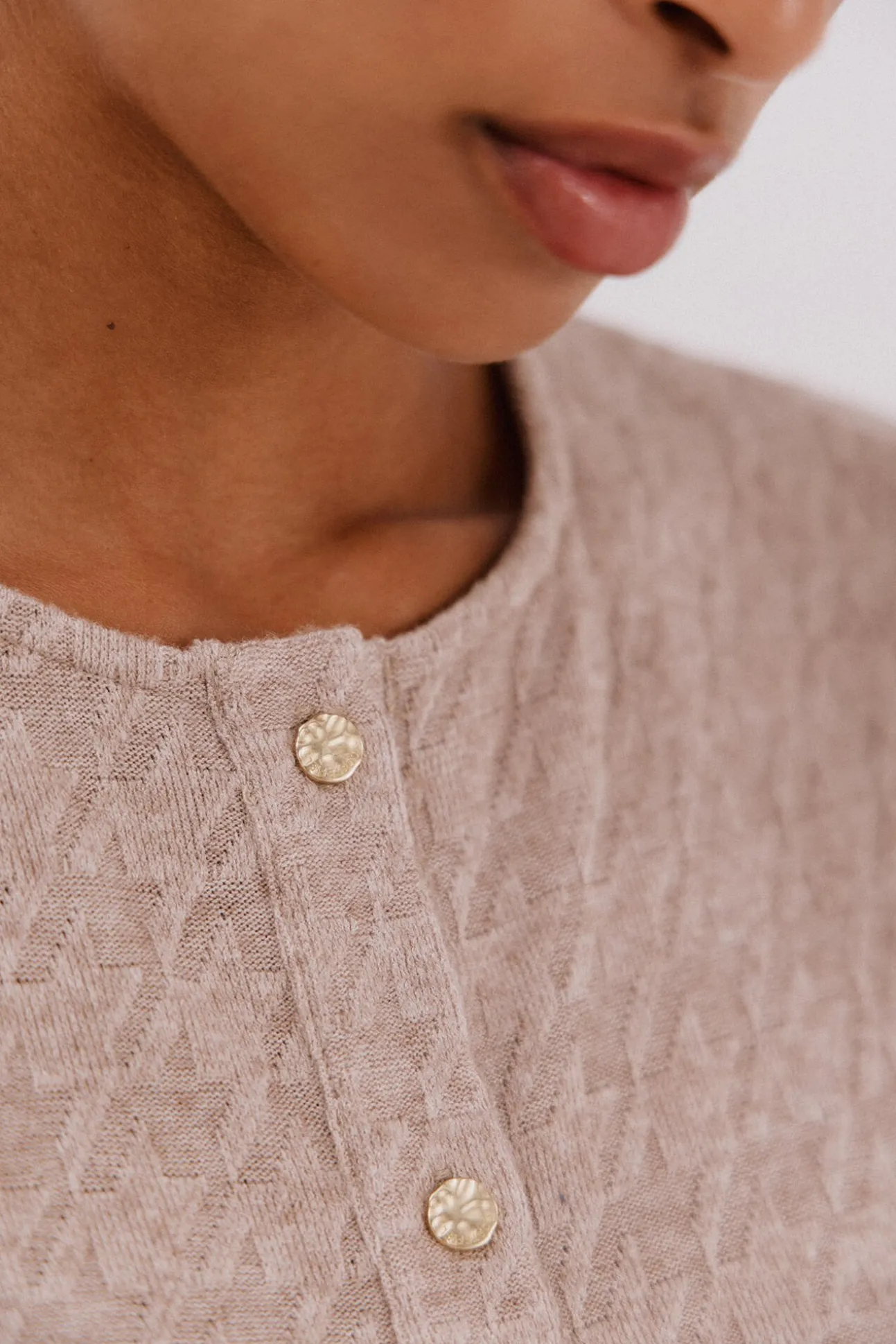 Cárdigan pata de gallo