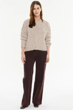 Cárdigan pelo botones