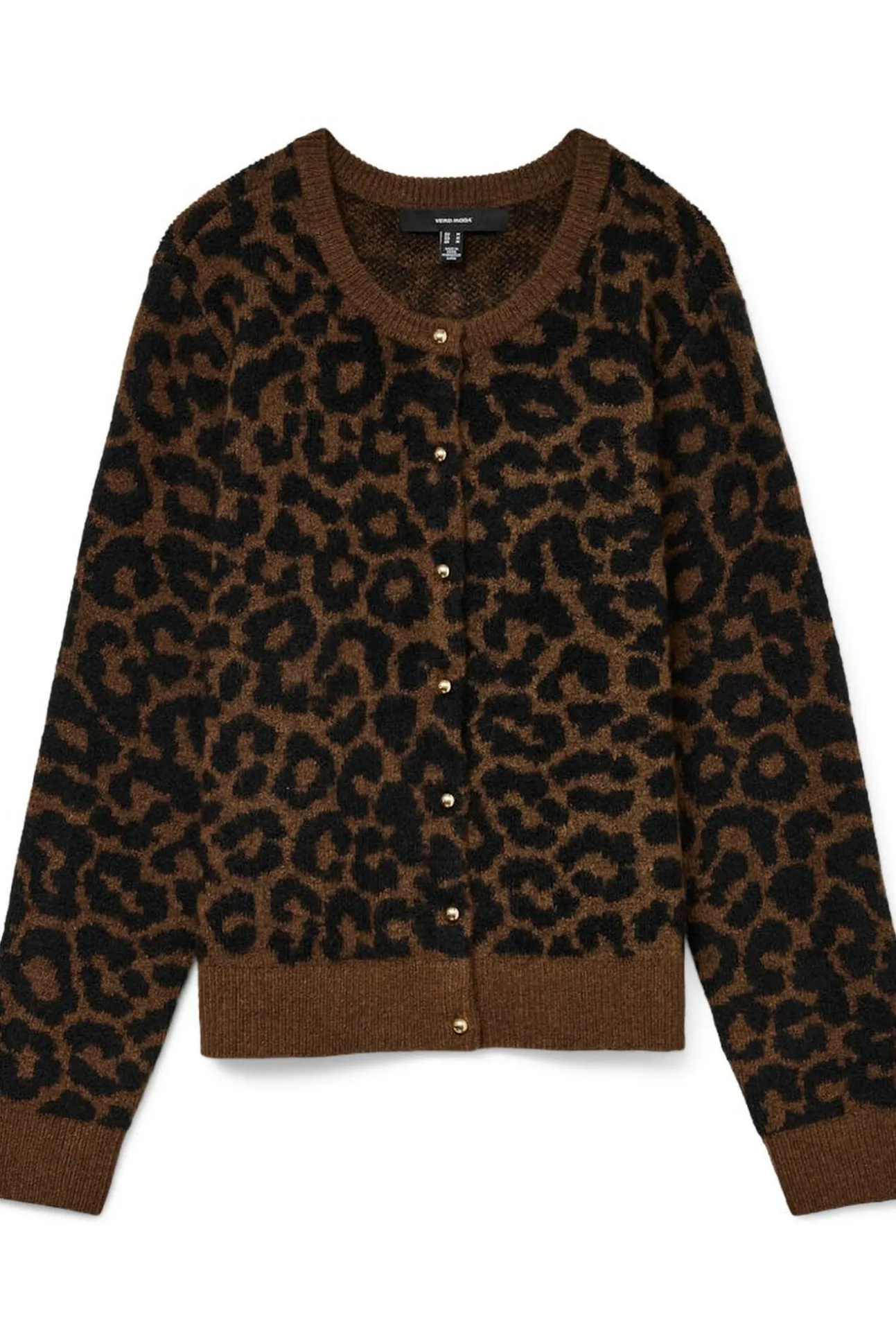 Cárdigan punto animal print talla grande