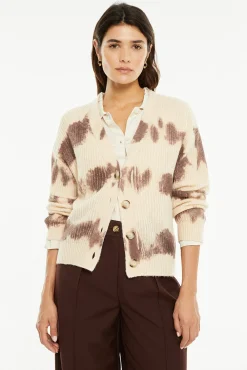 Cárdigan punto estampado