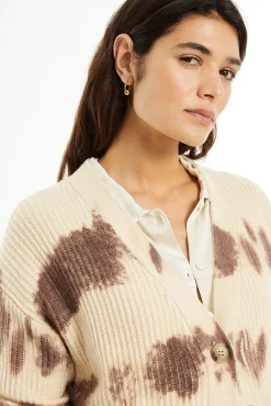 Cárdigan punto estampado