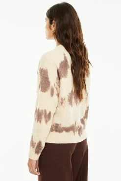 Cárdigan punto estampado