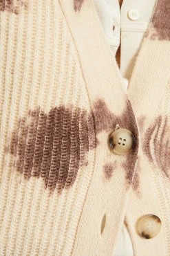 Cárdigan punto estampado