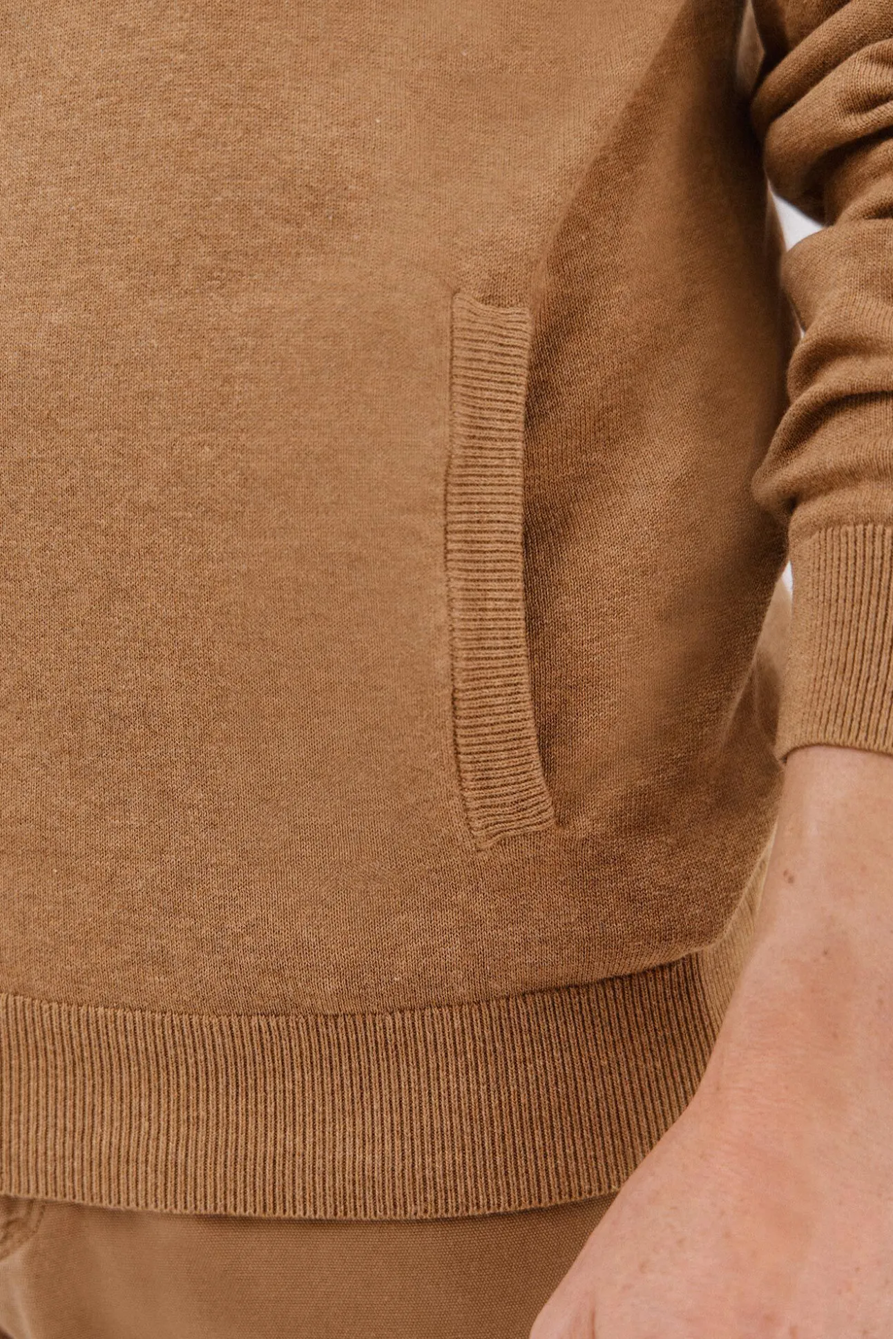 Cárdigan punto fino algodón cremallera