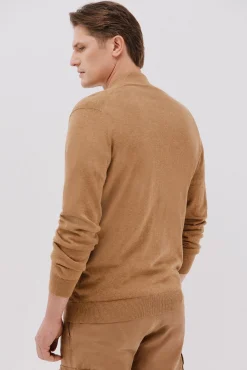 Cárdigan punto fino algodón cremallera