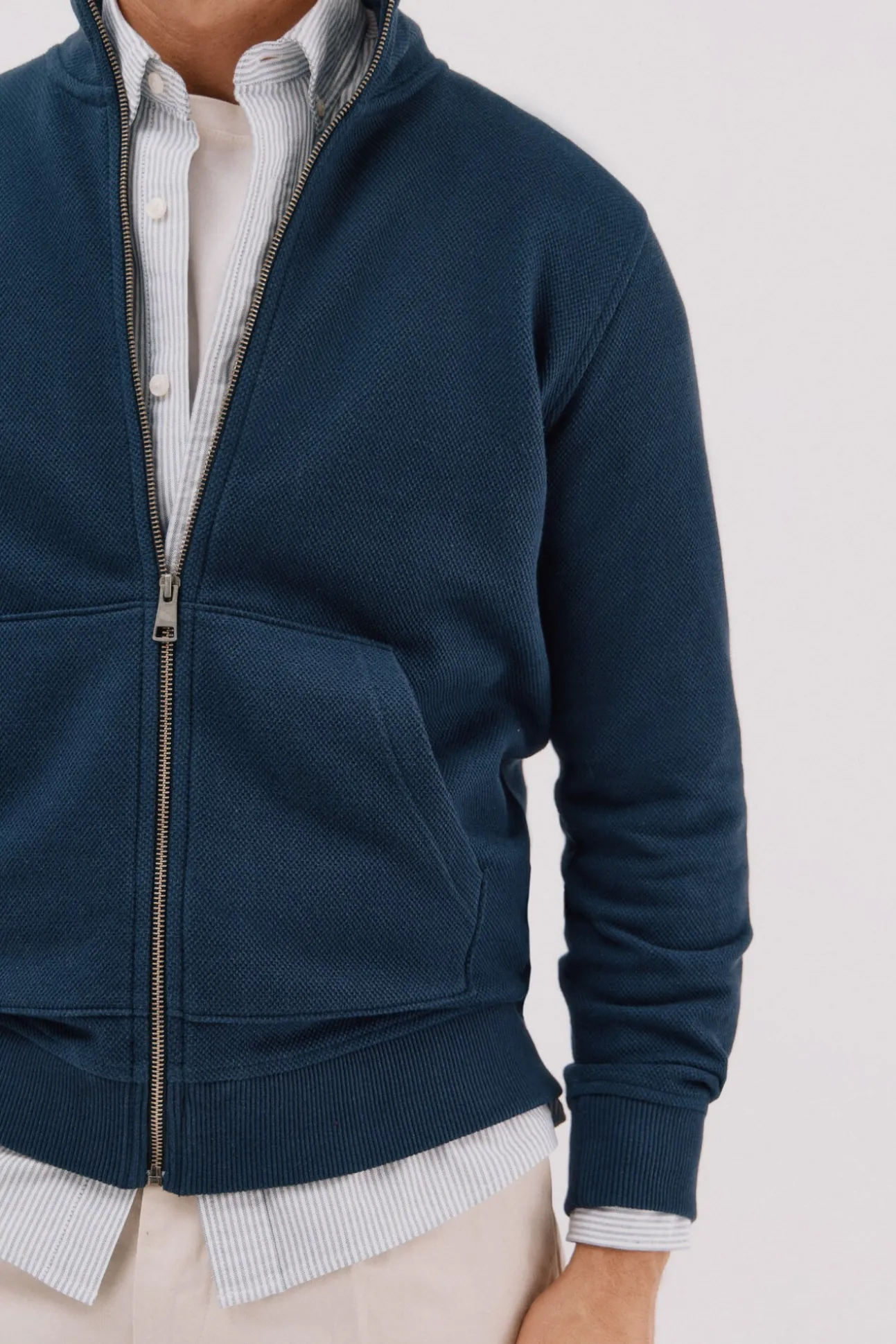 Cárdigan tejido estructura