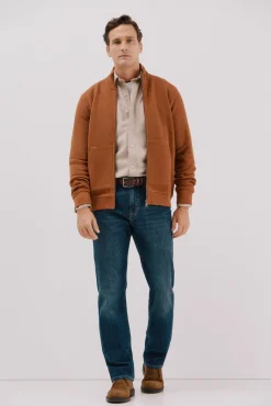 Cárdigan tejido estructura