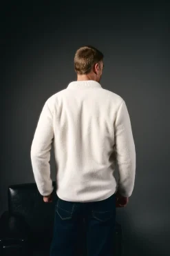 Cárdigan tejido sherpa