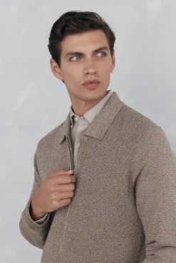 Cárdigan torzal cremallera