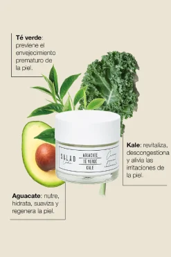 Crema facial hidratante y calmante