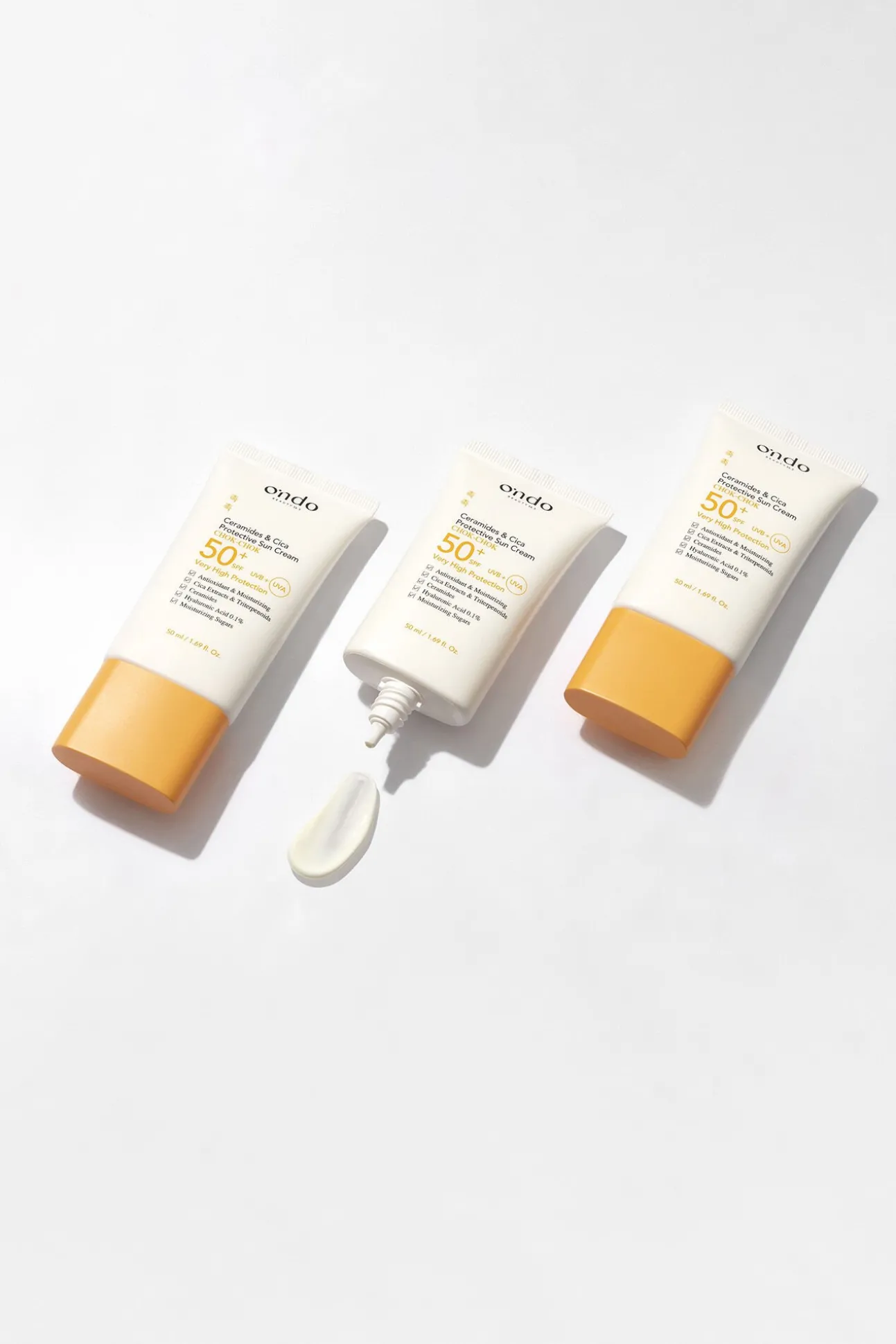 Crema solar protectora con ceramidas y cica