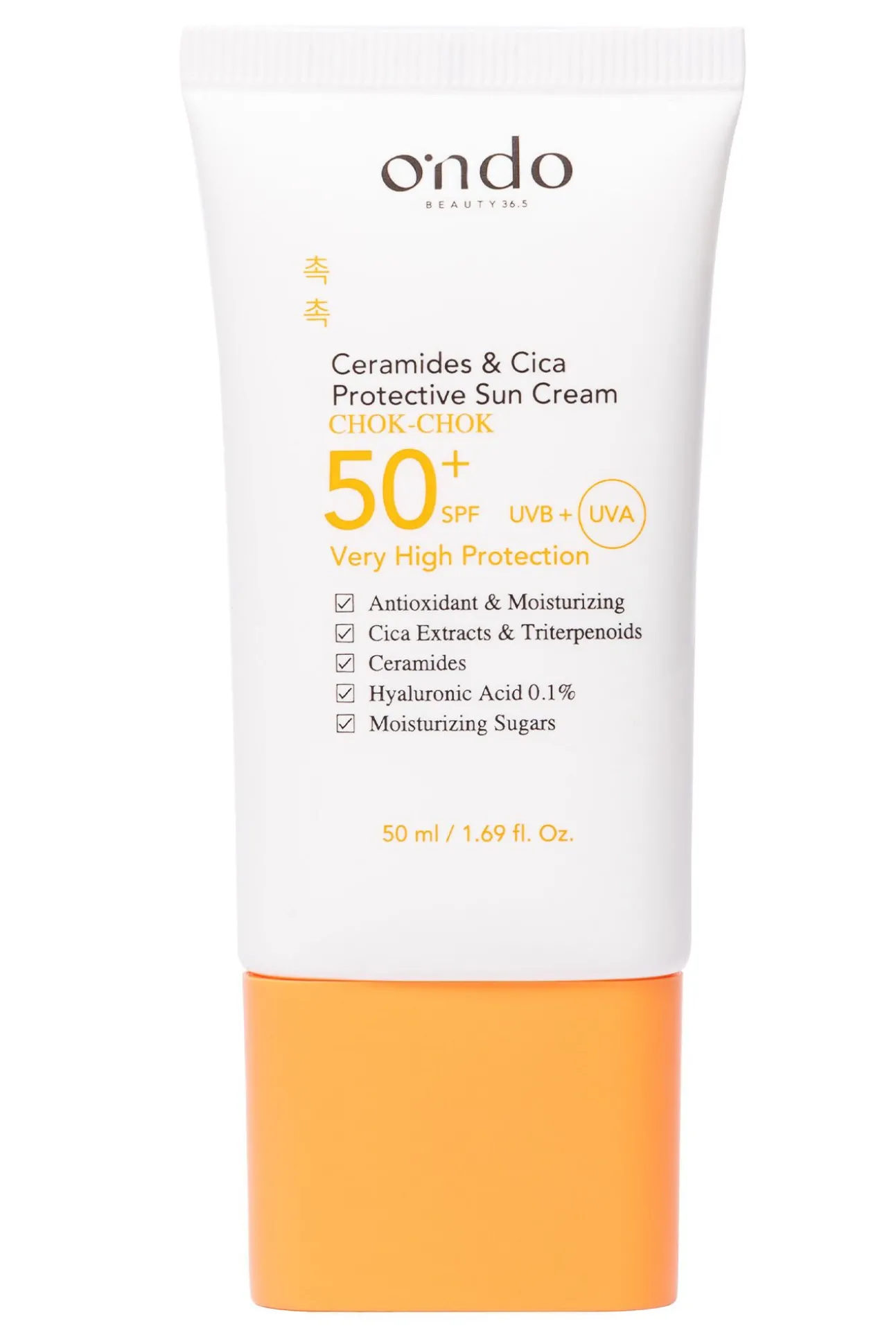 Crema solar protectora con ceramidas y cica