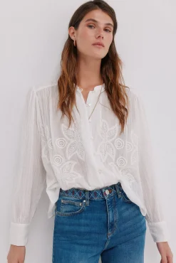 Cósima. Blusa bordados florales