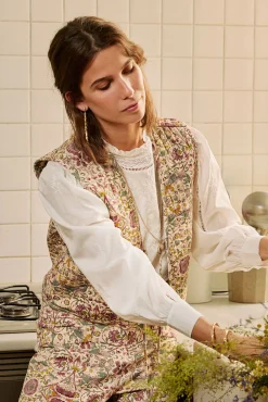 Édith. Chaleco estampado