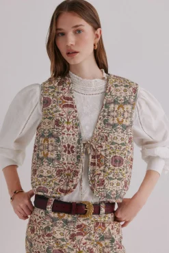 Édith. Chaleco estampado