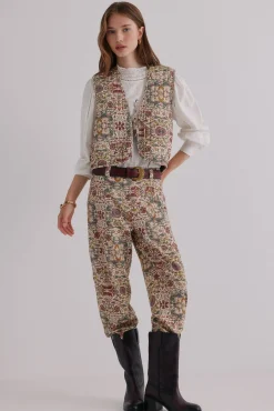 Édith. Chaleco estampado