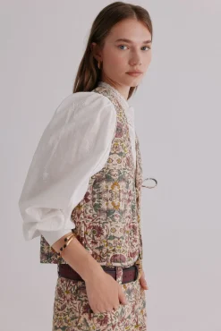 Édith. Chaleco estampado