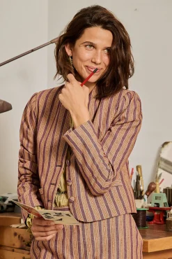 Edena. Chaqueta a rayas