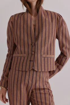 Edena. Chaqueta a rayas