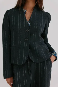 Estela. Blazer a rayas