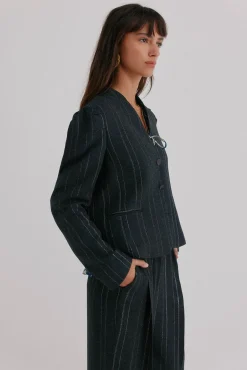 Estela. Blazer a rayas