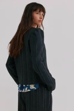 Estela. Blazer a rayas