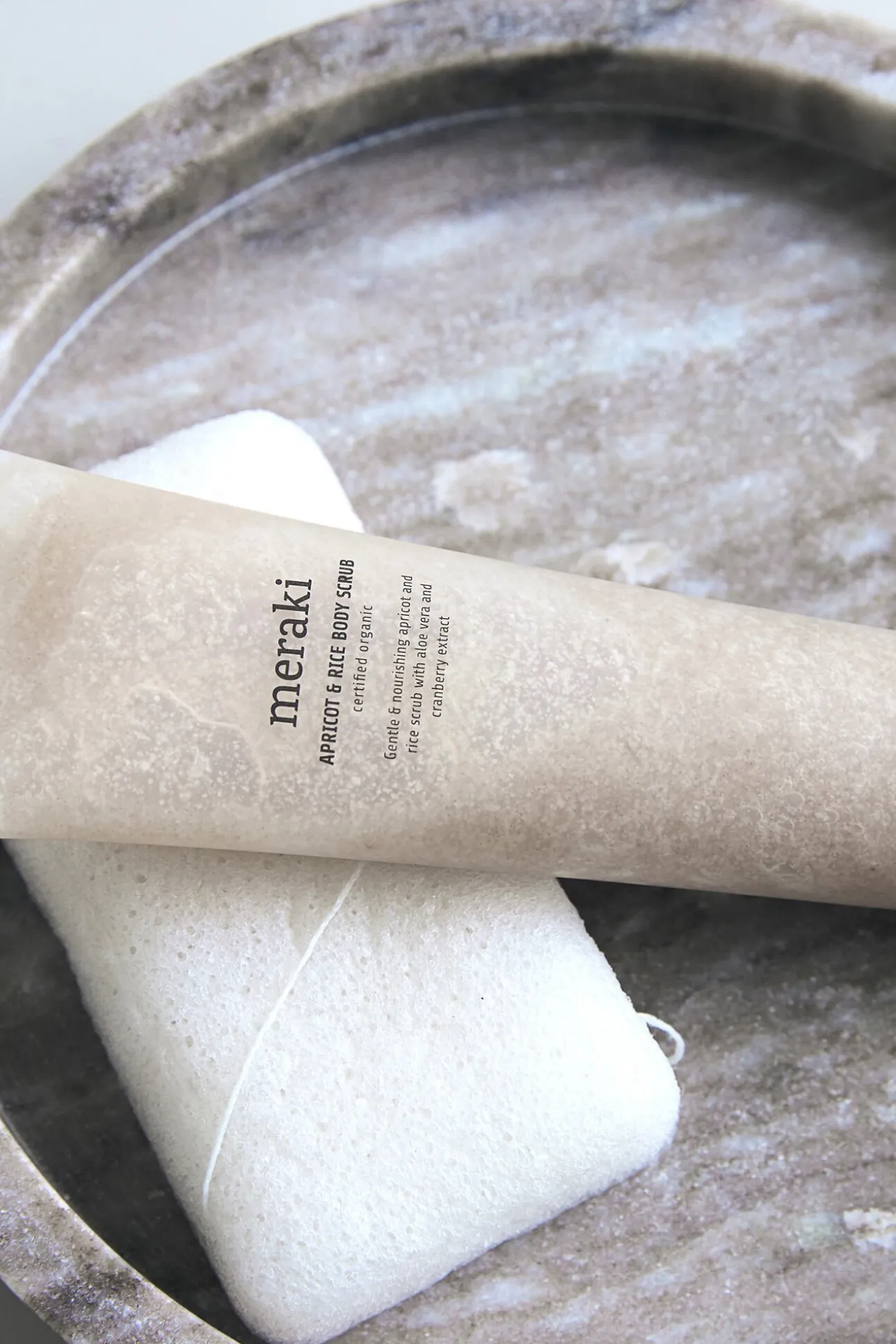 Exfoliante de albaricoque y arroz