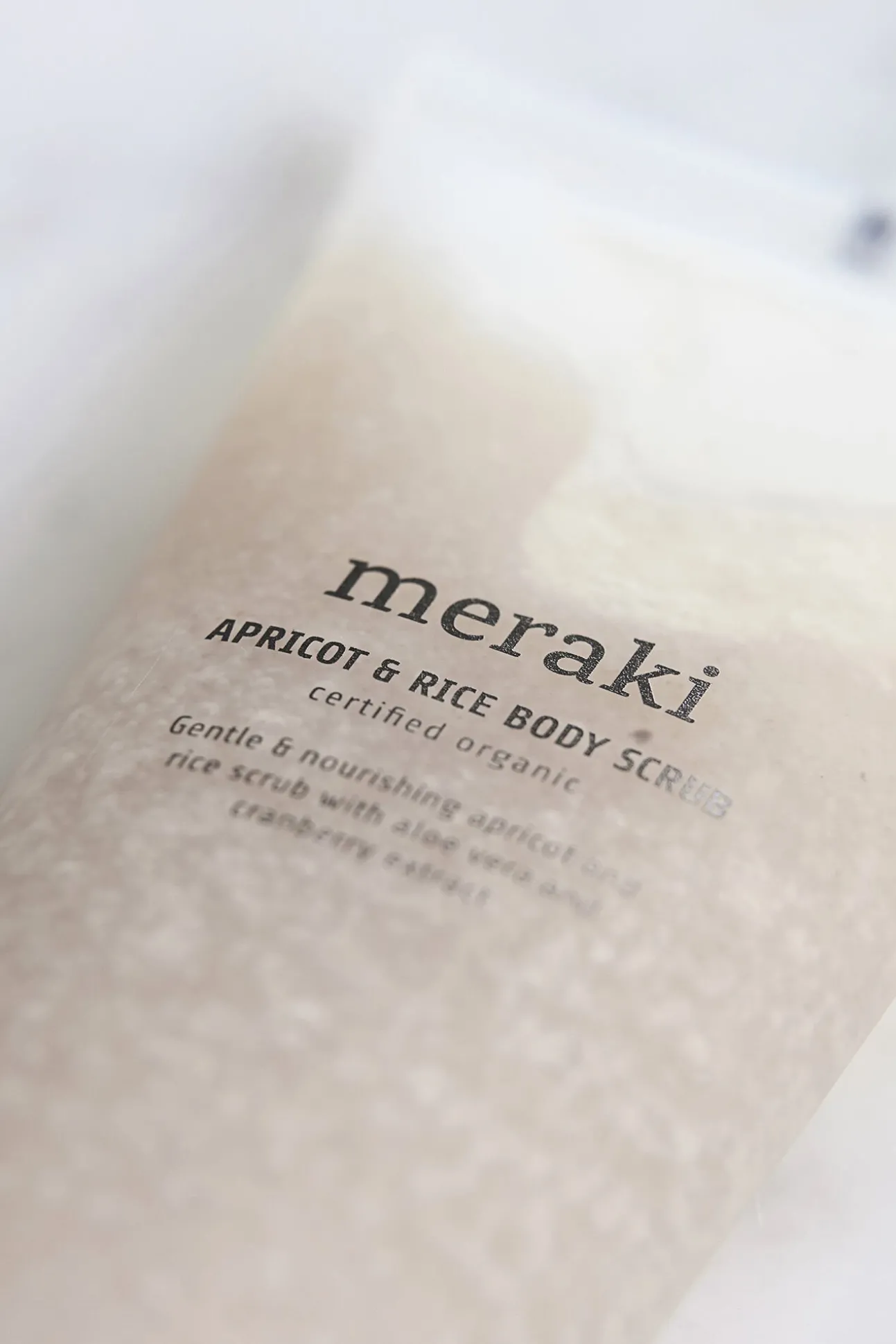 Exfoliante de albaricoque y arroz