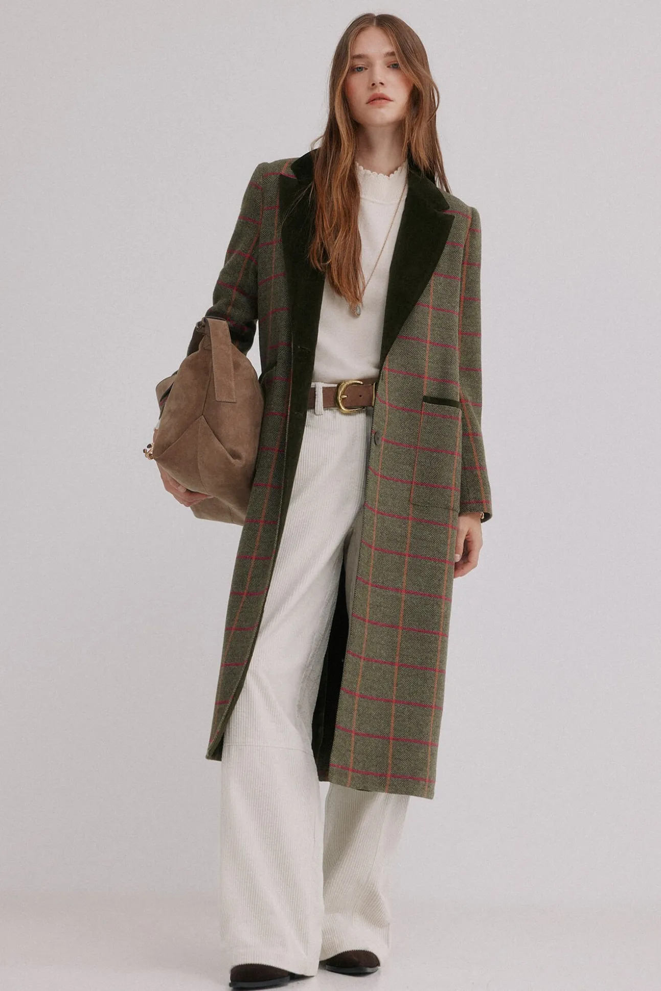 Fabrizia. Levita a cuadros