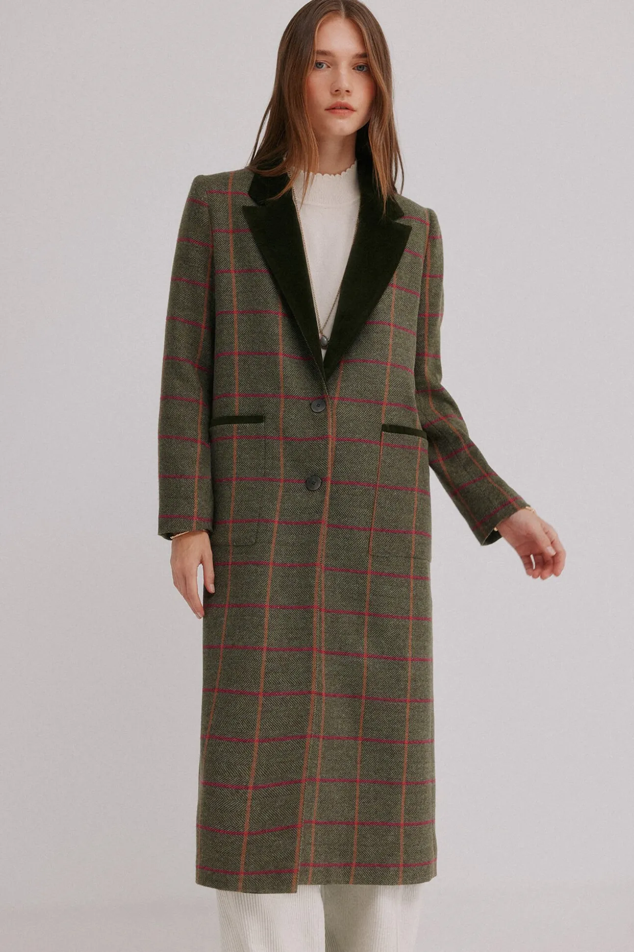 Fabrizia. Levita a cuadros