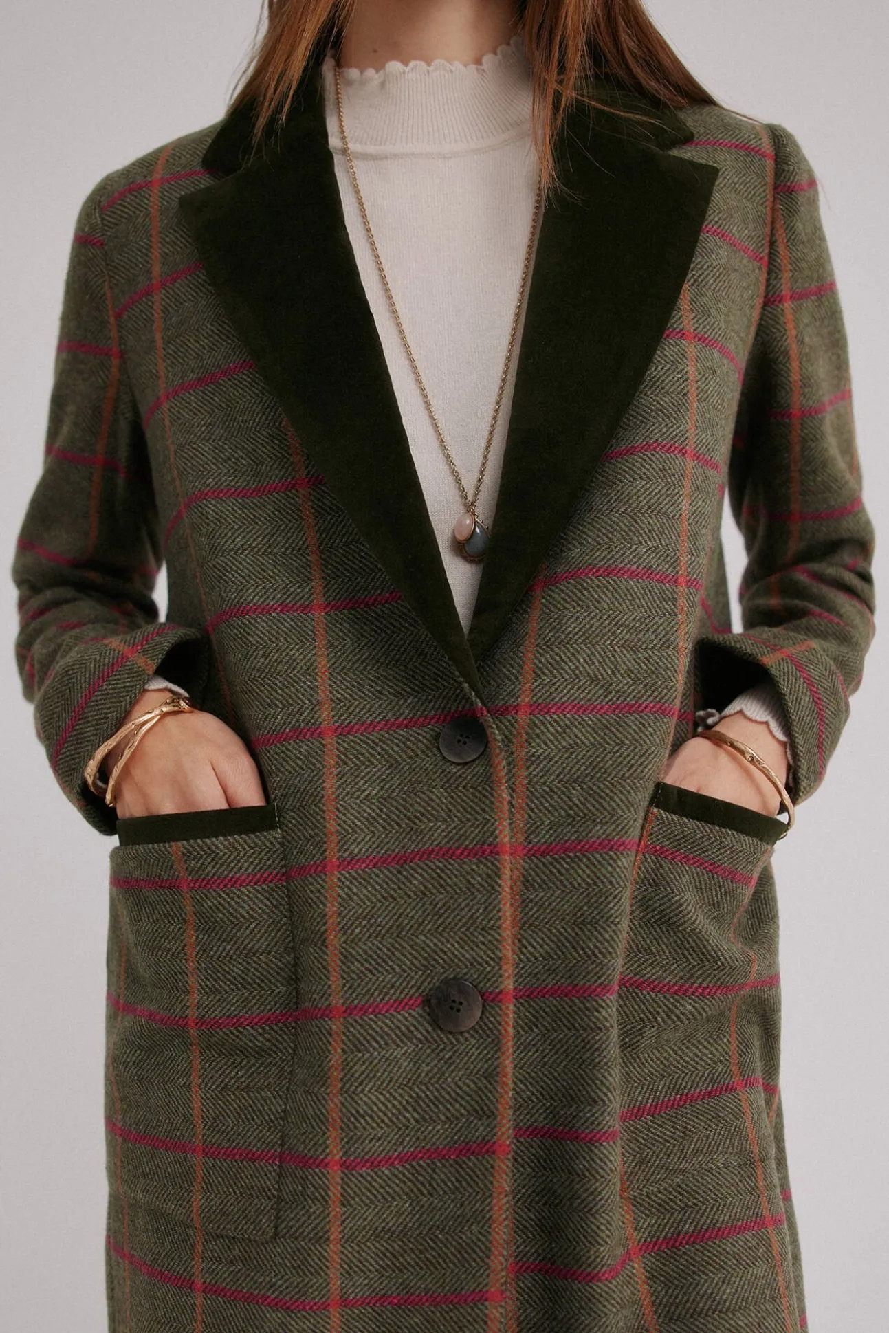 Fabrizia. Levita a cuadros