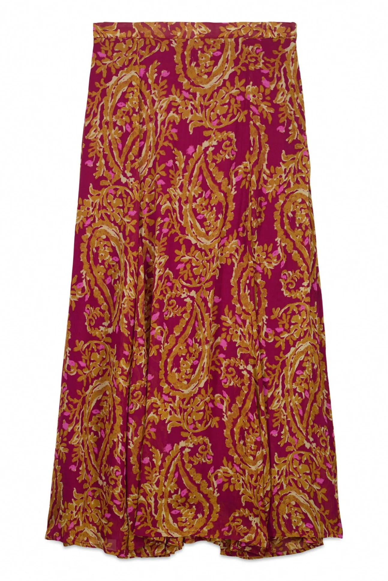 Falda capa midi estampada