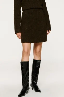 Falda corta alpaca y lana