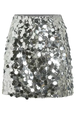 Falda corta con lentejuelas