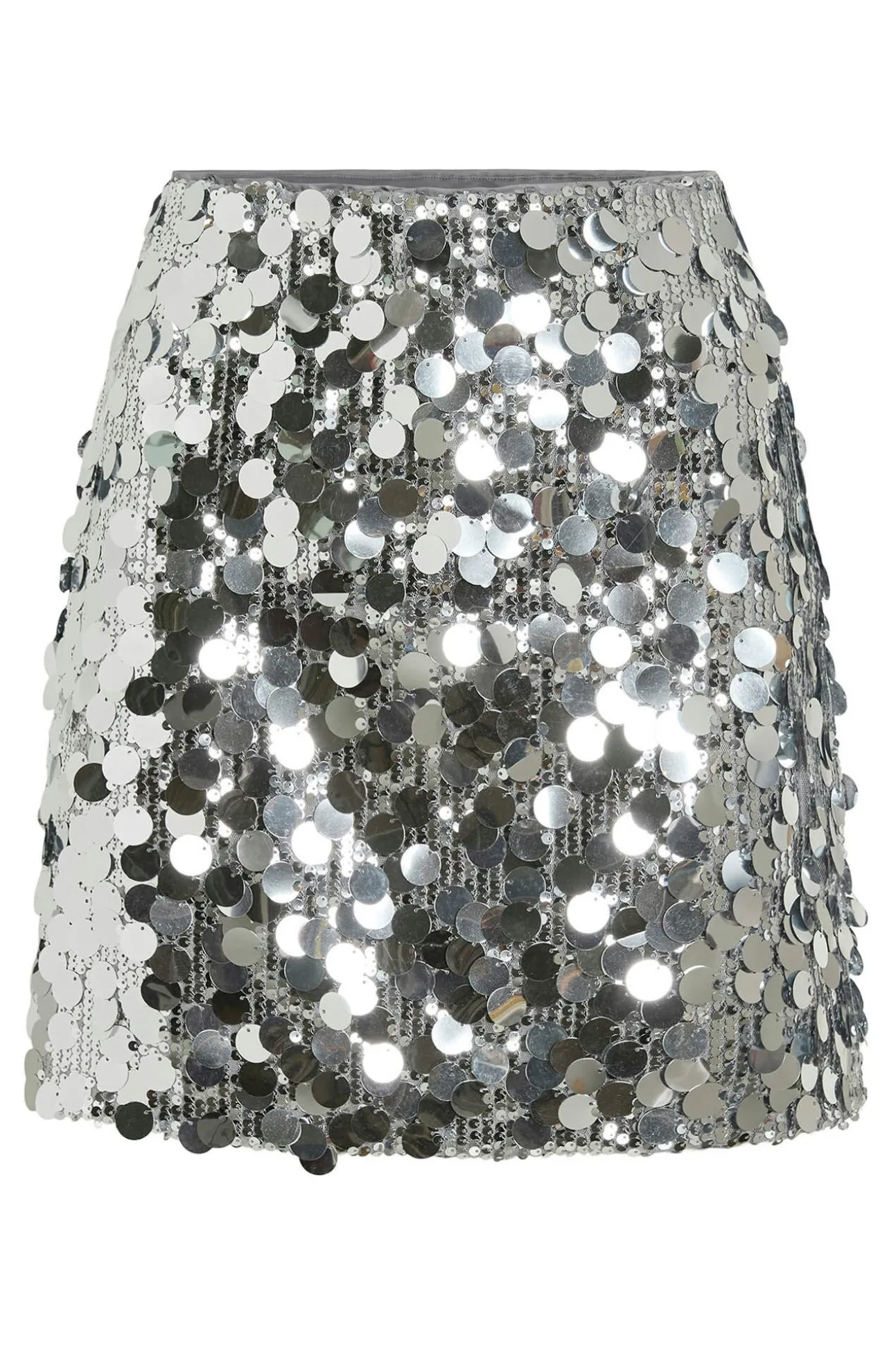 Falda corta con lentejuelas