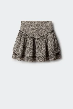 Falda corta con volantes niña