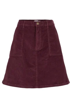 Falda corta de pana