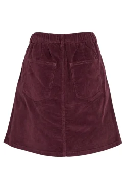 Falda corta de pana