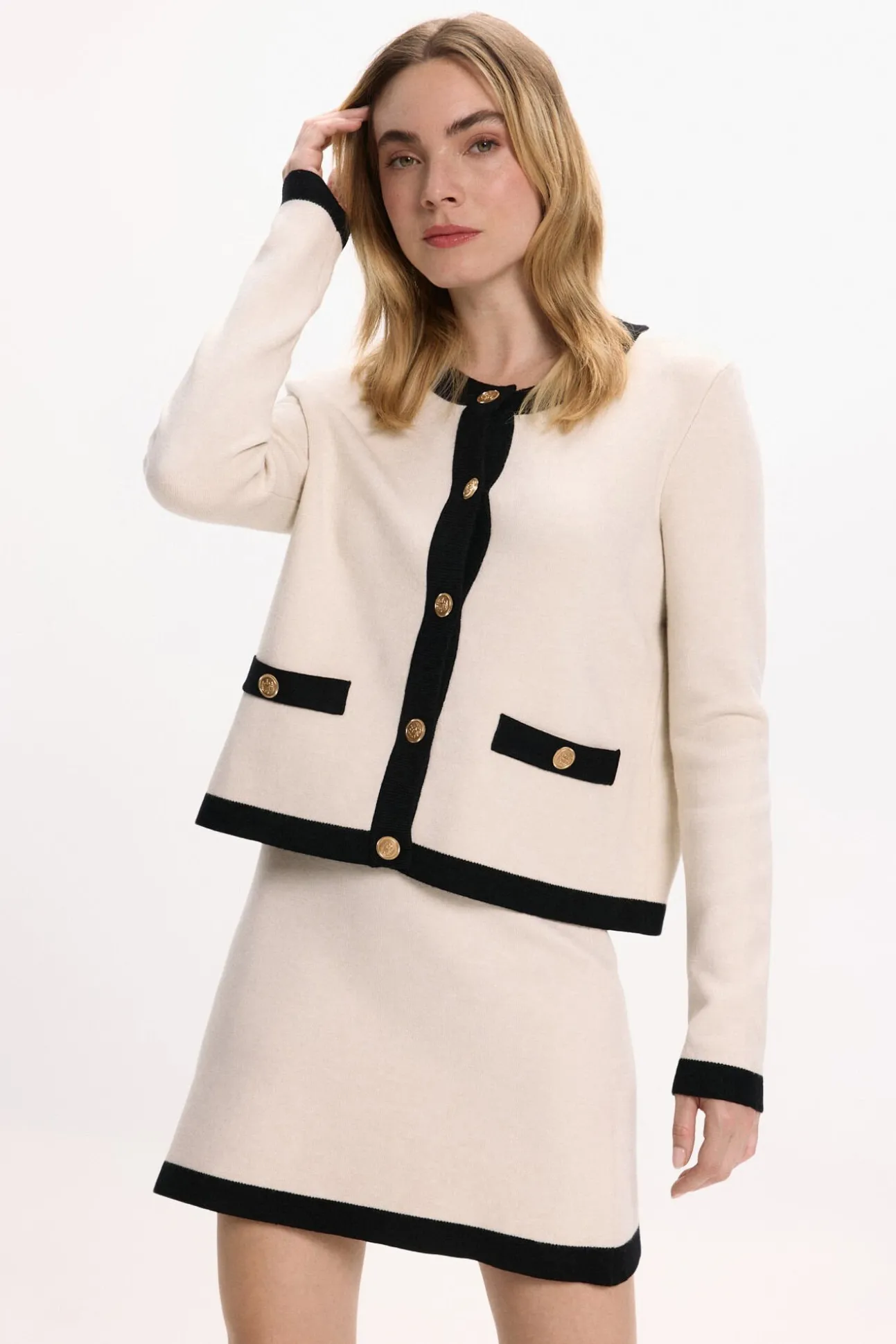 Falda corta de punto con viscosa