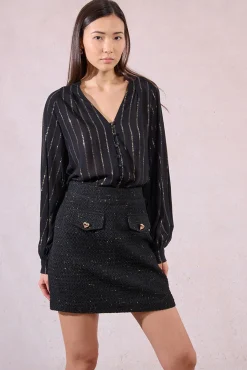 Falda corta detalle corazones