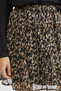 Falda corta estampada