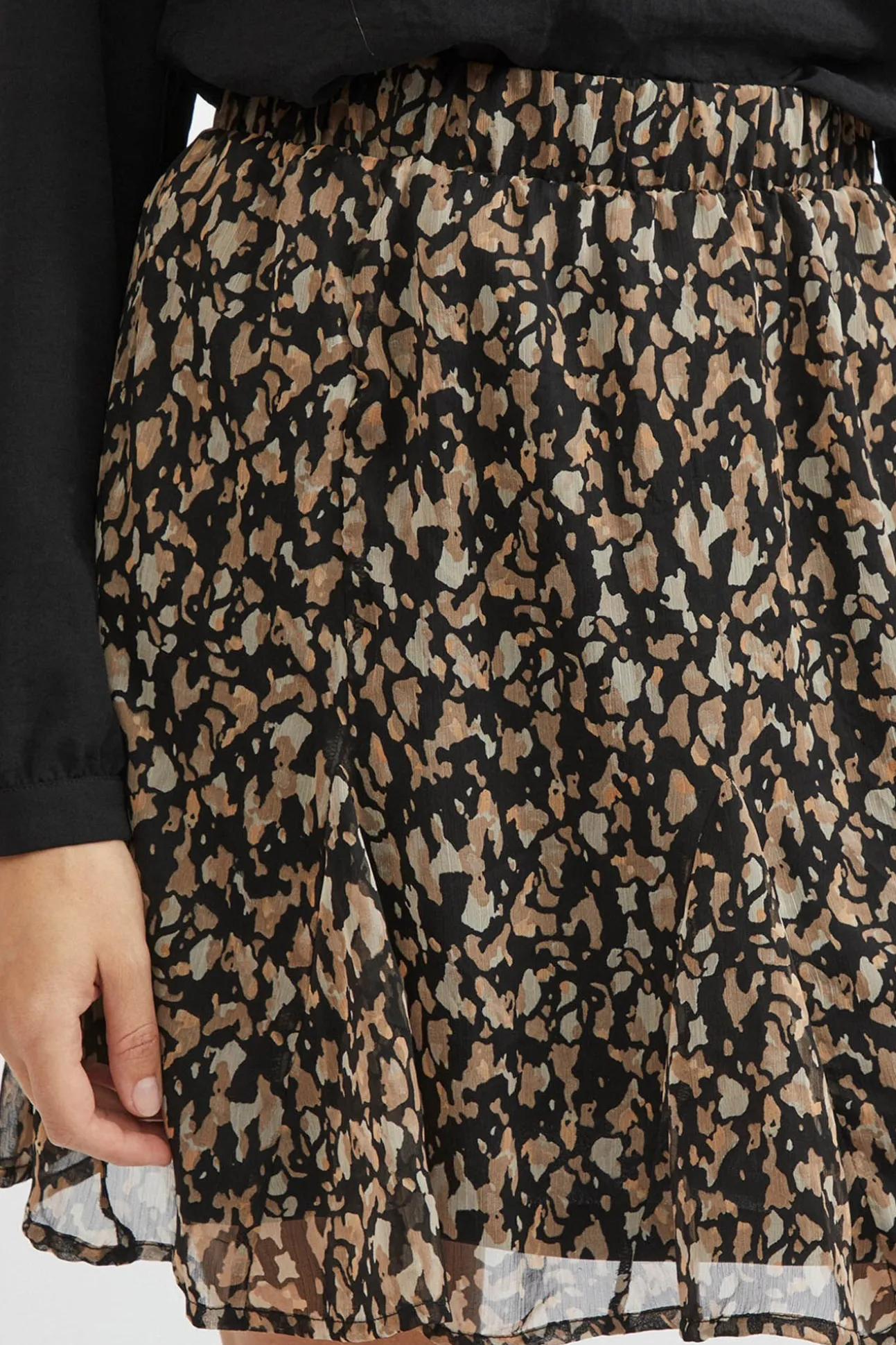 Falda corta estampada